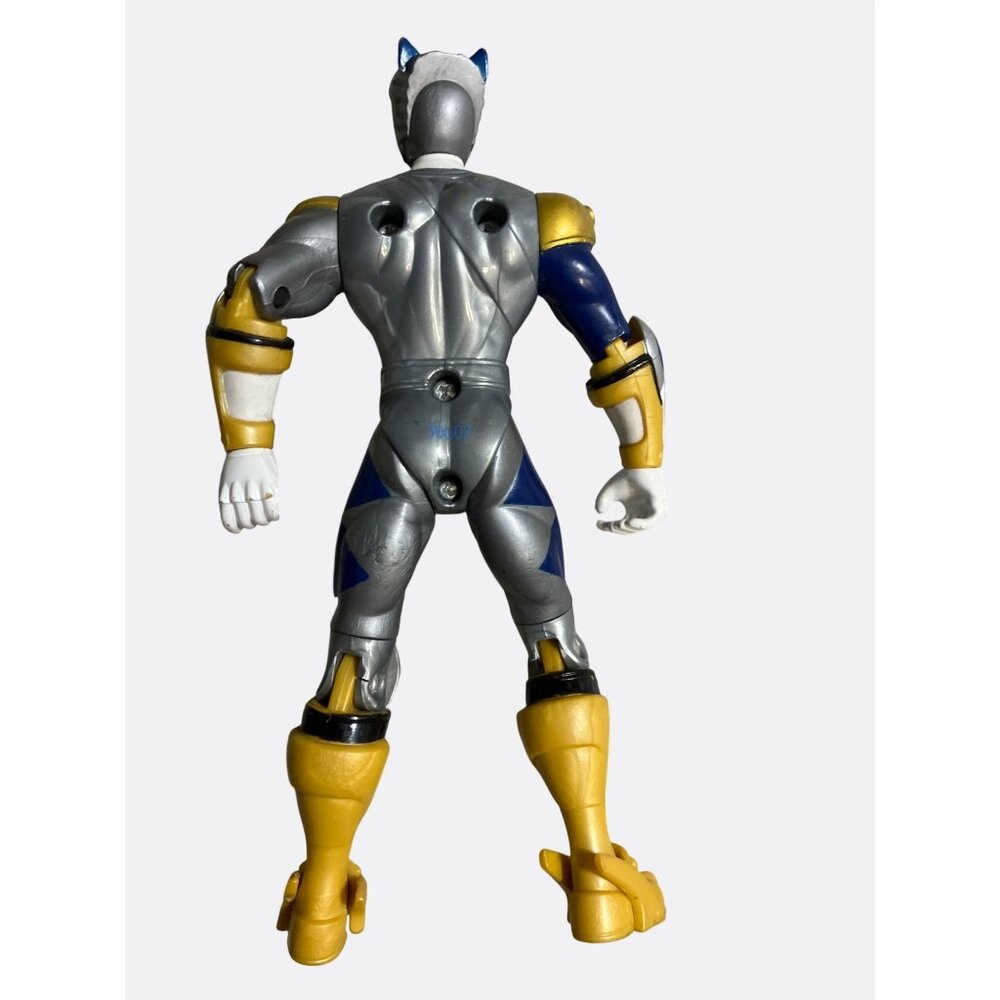 2001 Bandai Power Ranger Wild Force Lone Wolf Action Figure - Picture 4 of 11